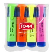Opakowanie Zakreślacz Mistral mix 4 kolory TOMA