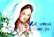 Zdrowaś Maryjo malowanka dla dzieci. Autor: Krzysztof Faber. Dadada.pl Okładka książki Zdrowaś Maryjo malowanka dla dzieci