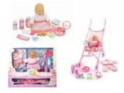 Opakowanie Zestaw lalka z ubrankami i wózkiem