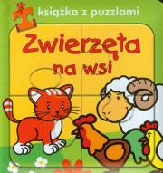 Okładka książki Zwierzęta na wsi. Książka z puzzlami