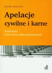 Okładka książki Apelacje cywilne i karne