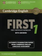 Opakowanie Cambridge English First 1 for Revised Exam from 2015 Student's Book with Answers