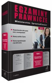 Egzaminy prawnicze Ministerstwa Sprawiedl. 2013 T3. Autor: not. Daniel Kupryjańczyk, dr Michał Rojewski. Dadada.pl Okładka książki Egzaminy prawnicze Ministerstwa Sprawiedl. 2013 T3