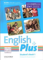 English Plus 1A SB & E-WB OXFORD. Autor: Wetz Ben, Pye Diana, Quintana Jenny. Dadada.pl Okładka książki English Plus 1A SB & E-WB OXFORD