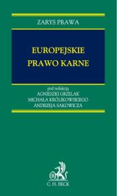 Europejskie prawo karne. Zarys prawa. Autor: Agnieszka Grzelak. Dadada.pl Okładka książki Europejskie prawo karne. Zarys prawa