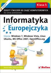 Okładka książki Informatyka Europejczyka SP 5 ćw Win 7 NPP w.2013