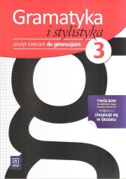Okładka książki J.polski GIM Gramatyka i Stylistyka 3 ćw. 2013