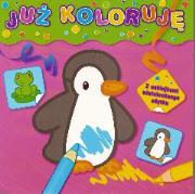 Okładka książki Już koloruję - różowa pingwinek