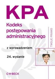 Okładka książki Kodeks postepowania administracyjnego w.24
