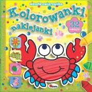 Okładka książki Kolorowanki naklejanki. Wesołe zwierzątka