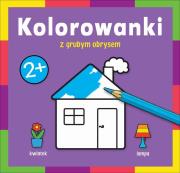 Kolorowanki z grubym obrysem - W domu. Autor: Praca zbiorowa. Dadada.pl Okładka książki Kolorowanki z grubym obrysem - W domu