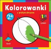 Kolorowanki z grubym obrysem - Zabawki. Autor: gruby obrys. Dadada.pl Okładka książki Kolorowanki z grubym obrysem - Zabawki
