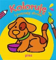 Koloruje i poznaję słowa - Pies. Autor: praca zbiorowa. Dadada.pl Okładka książki Koloruje i poznaję słowa - Pies