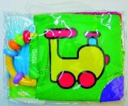 Okładka książki Książeczka szeleszcząca z grzechotką - Lokomotywa