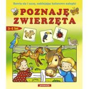Okładka książki Naklejanki  - Poznaję zwierzęta SIEDMIORÓG