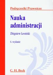 Okładka książki Nauka administracji