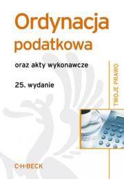 Okładka książki Ordynacja podatkowa wyd.25 Twoje prawo