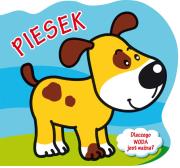 Piesek. Dlaczego woda jest ważna? Wykrojnik. Autor: Agata Widzowska. Dadada.pl Okładka książki Piesek. Dlaczego woda jest ważna? Wykrojnik