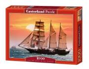 Opakowanie Puzzle 1000 Statek o zachodzie słońca CASTOR