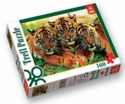 Okładka książki Puzzle 160 Słodkie tygryski TREFL