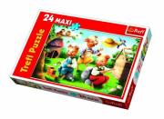 Opakowanie Puzzle 24 maxi Trzy małe świnki TREFL