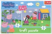 Okładka książki Puzzle 2w1 Świnka Peppa TREFL