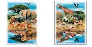 Opakowanie Puzzle 2x50 Afrykańskie zwierzęta AXEL