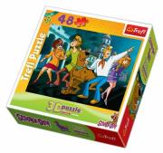 Okładka książki Puzzle 48 Scooby-Doo Tam jest! 3D TREFL