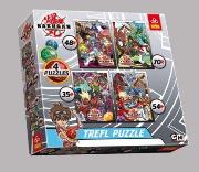 Okładka książki Puzzle 4w1 Bakugan TREFL
