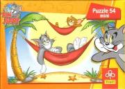 Opakowanie Puzzle 54 mini Wakacje Toma&Jerry'ego Hamaki TREFL