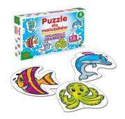 Okładka książki Puzzle dla maluszków - podwodne zwierzęta  ALEX