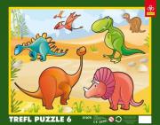 Opakowanie Puzzle ramkowe - Dinozaury TREFL