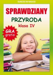 Sprawdziany Przyroda klasa 4. Autor: Wrocławski Grzegorz. Dadada.pl Okładka książki Sprawdziany Przyroda klasa 4