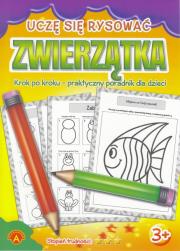 Okładka książki Uczę się rysować zwierzątka ALEX