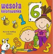 Wesoła kolorowanka - Koloruj według numeru. Autor: prace zbiorowa. Dadada.pl Okładka książki Wesoła kolorowanka - Koloruj według numeru