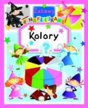 Zabawy z naklejkami. Kolory. Autor: Anna Boradyń-Bajkowska (tłum.). Dadada.pl Okładka książki Zabawy z naklejkami. Kolory