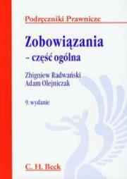 Okładka książki Zobowiązania część ogólna