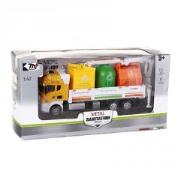 Opakowanie Auto metalowe duża śmieciarka