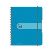 Opakowanie Brulion na spirali A5/80K kratka PP niebieski tr.