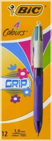 Długopis 4 Colours Grip Fashion (12 szt.) BIC. Wydawca: Bic. Dadada.pl Opakowanie Długopis 4 Colours Grip Fashion (12 szt.) BIC