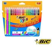 Flamastry Kid Couleur Fluo (18 szt.) BIC. Wydawca: Bic. Dadada.pl Opakowanie Flamastry Kid Couleur Fluo (18 szt.) BIC