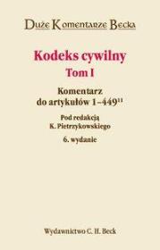 Okładka książki Kodeks cywilny. Komentarz. T1 wyd.VI