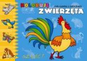 Koloruję zwierzęta cz.1. Autor: Michalec Bogusław. Dadada.pl Okładka książki Koloruję zwierzęta cz.1