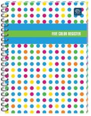 Opakowanie Kołozeszyt B5/160K kratka 5 kol registrów (5szt)