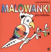 Malowanki pięciolatka. Autor: Alina Bojakowska. Dadada.pl Okładka książki Malowanki pięciolatka