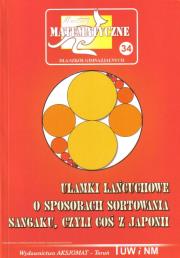 Miniatury matematyczne 34 - Ułamki łańcuchowe. Autor: Z. Bobiński, P. Jarek, P. Jędrzejewicz. Dadada.pl Okładka książki Miniatury matematyczne 34 - Ułamki łańcuchowe