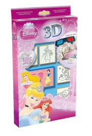 Opakowanie Pieczątki 3D + okulary Księżniczki