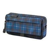 Okładka książki Piórnik kosmetyczka 2 kieszenie Karo blue