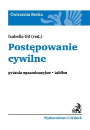 Okładka książki Postępowanie cywilne Pytania egzaminacyjne Tablice