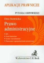 Okładka książki Prawo administracyjne. Aplikacje prawnicze